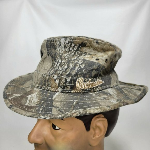 Buckmasters RealTree Hardwoods Hunting Fishing Bucket Hat Cap Size Medium - Picture 1 of 10